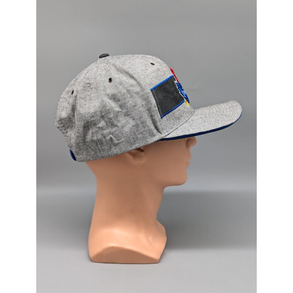 Zephyr Kansas KU Jayhawks Heathered Gray Embroidered Snapback Hat Cap - Picture 5 of 10